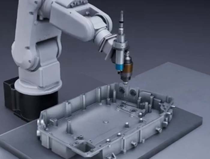 汽車電池托盤浮動去毛刺